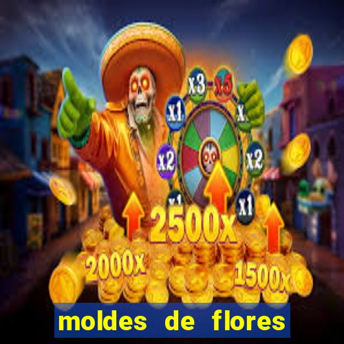 moldes de flores gigantes para imprimir